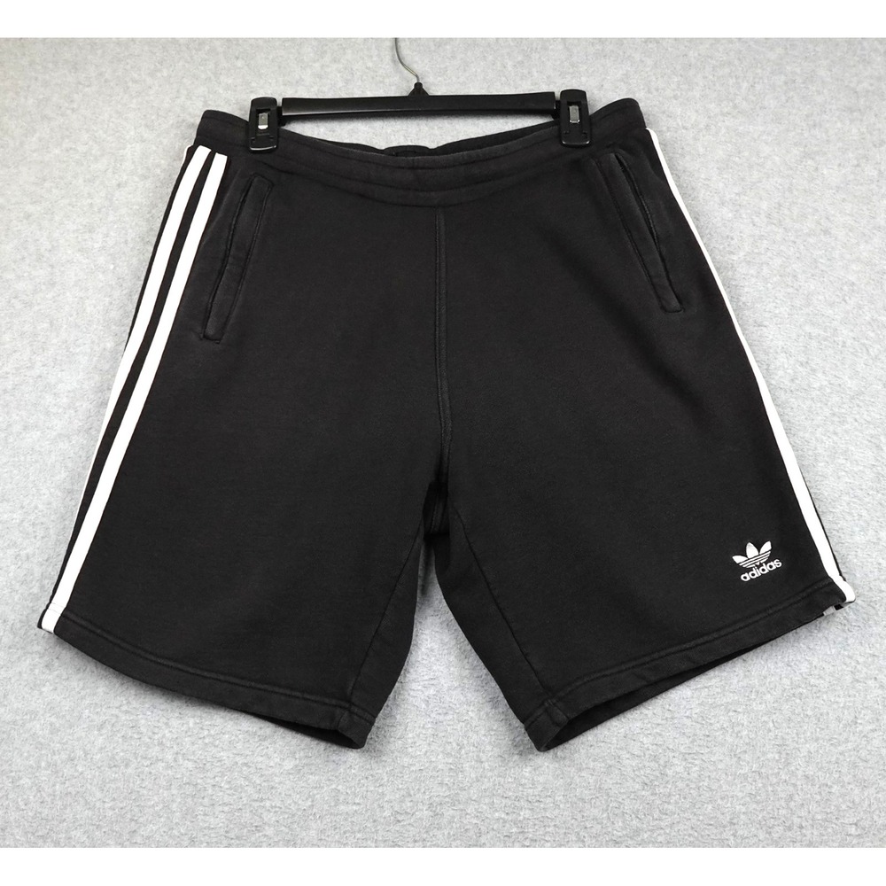 Adidas Essentials Fleece 3-Stripes Shorts Men's Medium Black Hooping Run Active